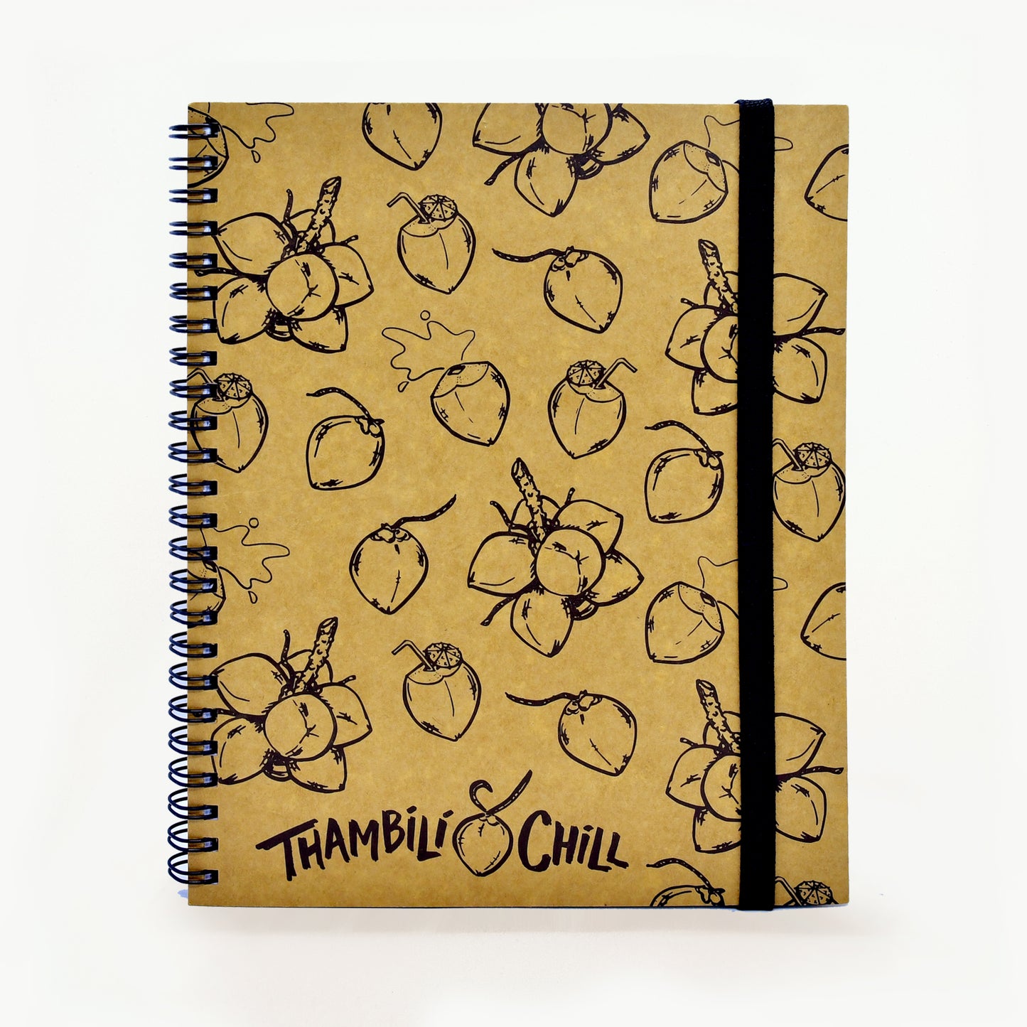 Doodlz Collection A5 Wide Spiral Notebook in Thambili & Chill