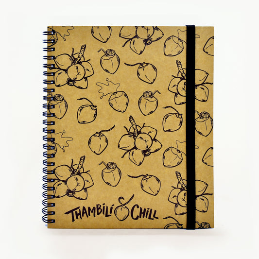 Doodlz Collection A5 Wide Spiral Notebook in Thambili & Chill