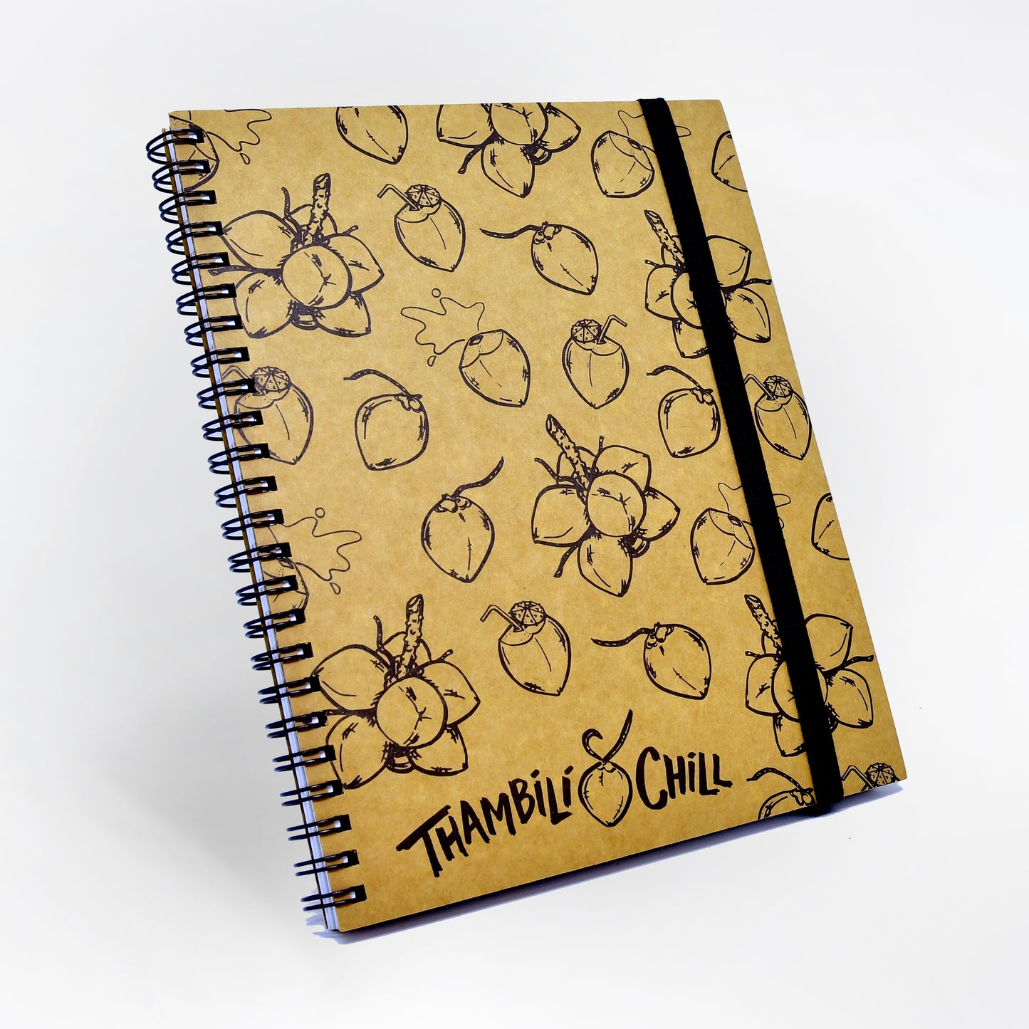 Doodlz Collection A5 Wide Spiral Notebook in Thambili & Chill